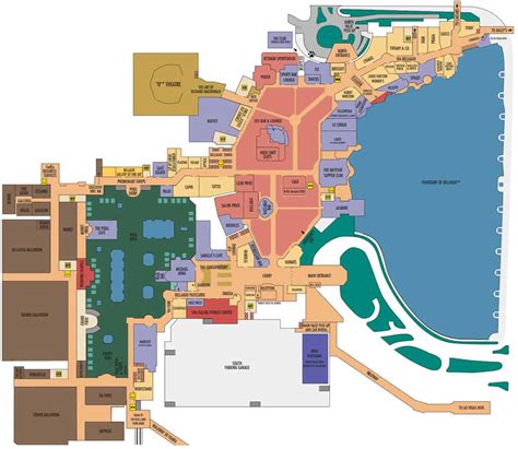 bellagio casino floor map